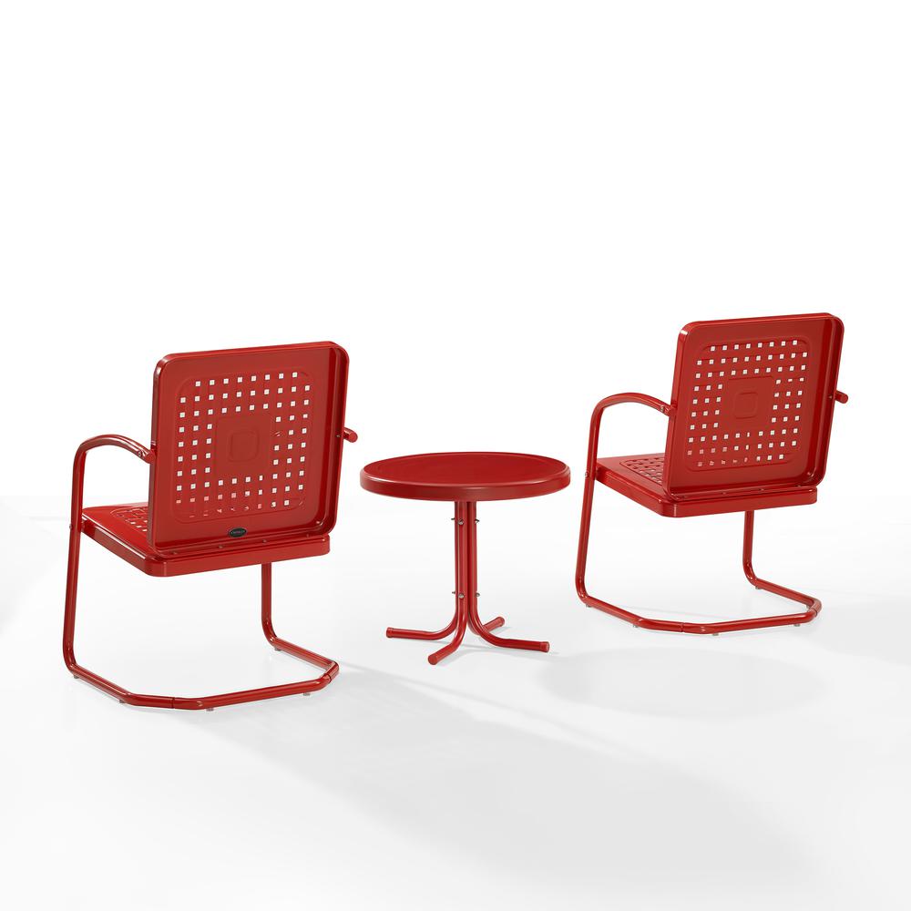 Bates 3Pc Retro Outdoor Chair Set - Side Table & 2 Armchairs. Picture 2