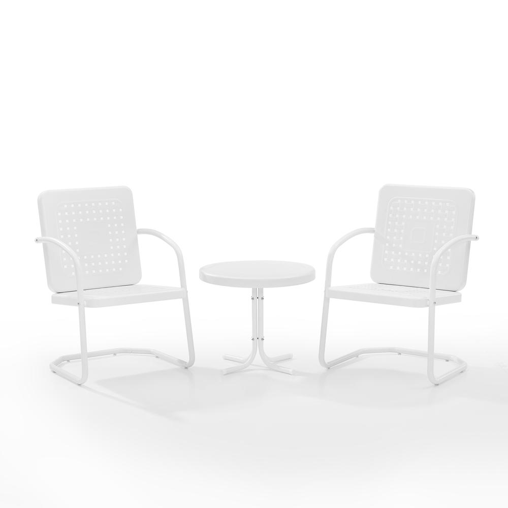 Bates 3Pc Retro Outdoor Chair Set - Side Table & 2 Armchairs. Picture 10