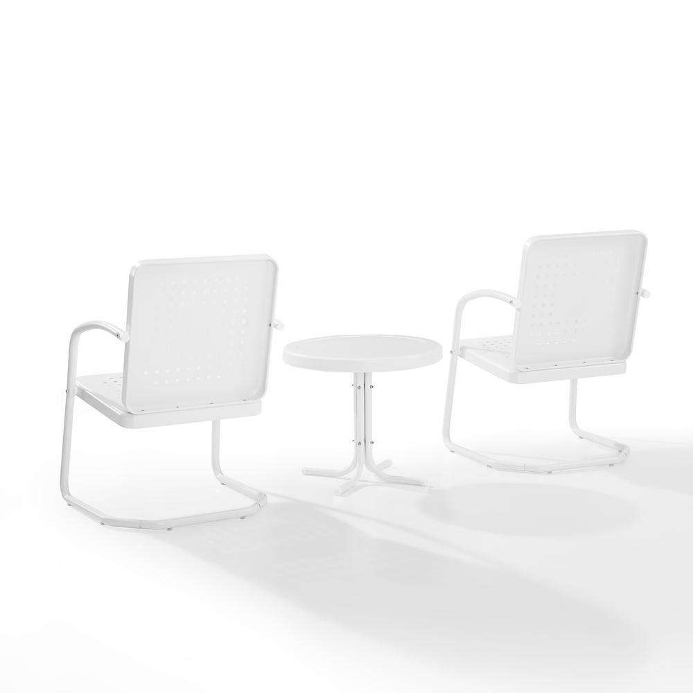 Bates 3Pc Retro Outdoor Chair Set - Side Table & 2 Armchairs. Picture 4