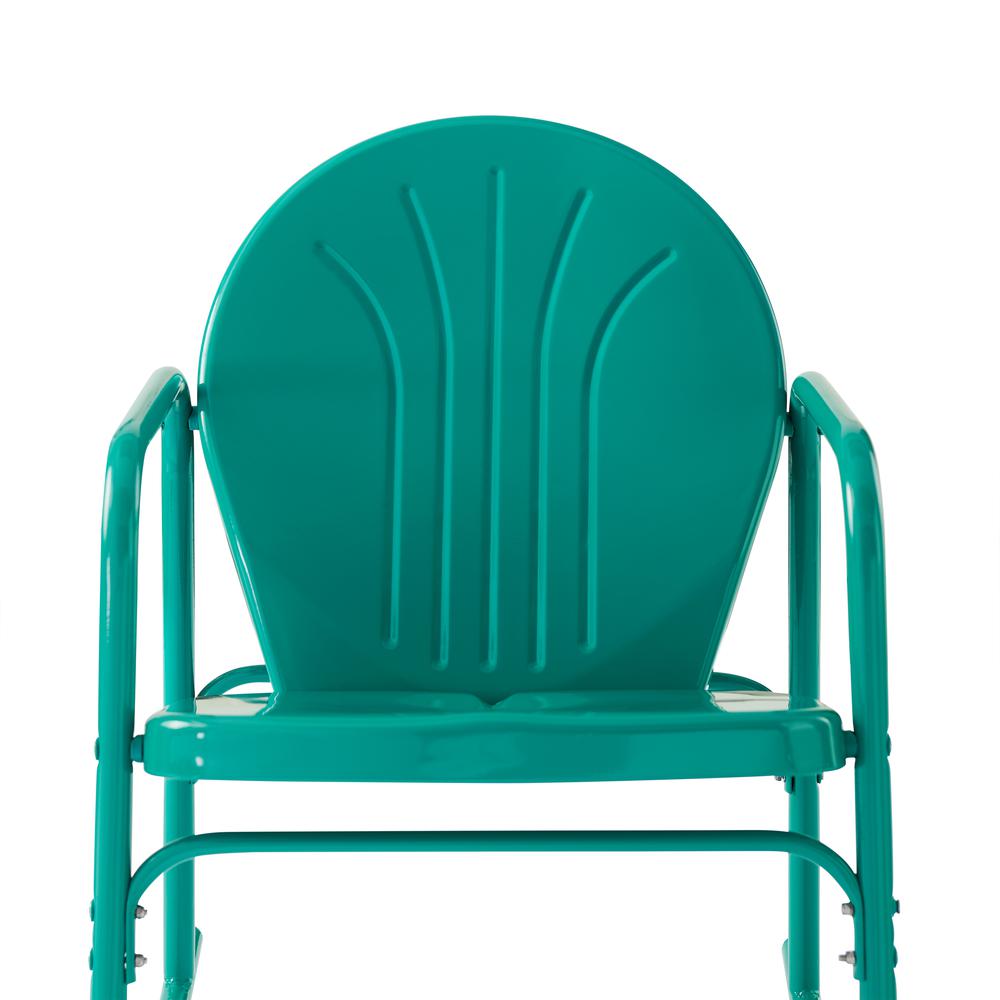 Griffith 3Pc Retro Outdoor Rocking Chair Set - Side Table & 2 Rocking Chairs. Picture 4