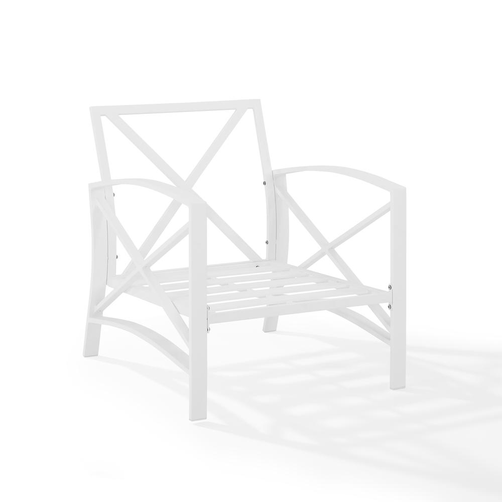 Kaplan Outdoor Metal Armchair Mist/White. Picture 5