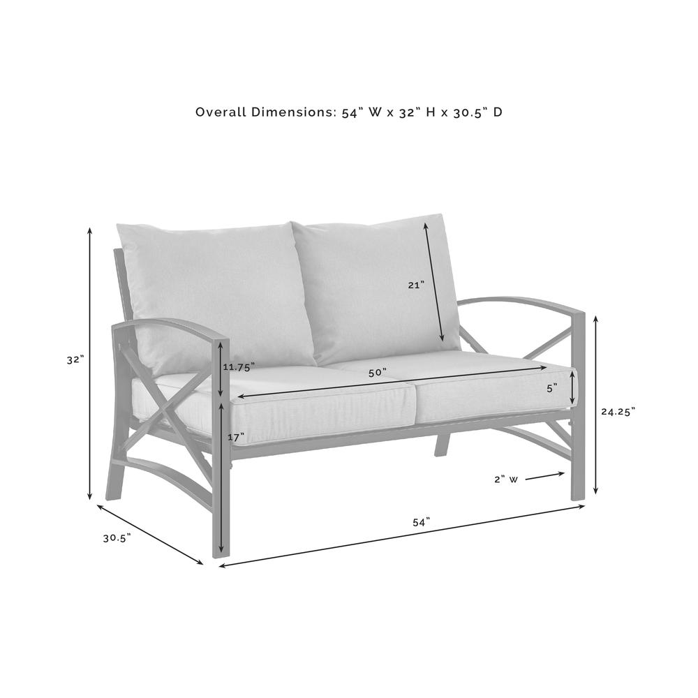 Kaplan Outdoor Loveseat. Picture 10