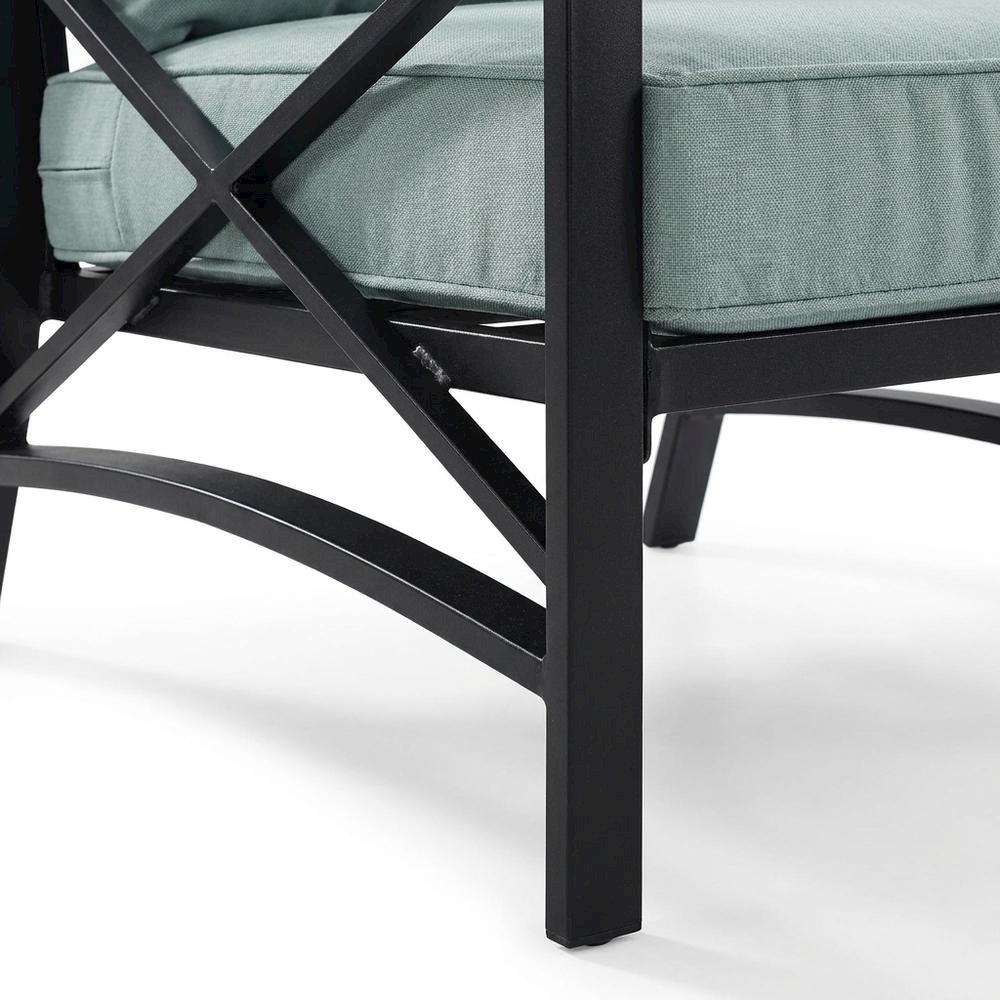 Outdoor 4-Piece Furniture Set with Loveseat, Coffee Table, & Two Chairs. Picture 6