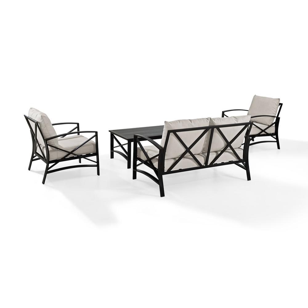Kaplan 4Pc Outdoor Loveseat Patio Furniture Set. Picture 7