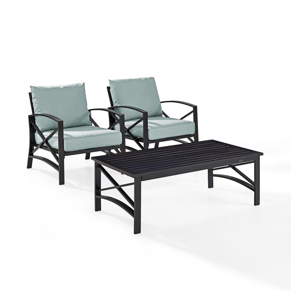 Kaplan 3Pc Outdoor Chair Set - Coffee Table & 2 Chairs. Picture 1