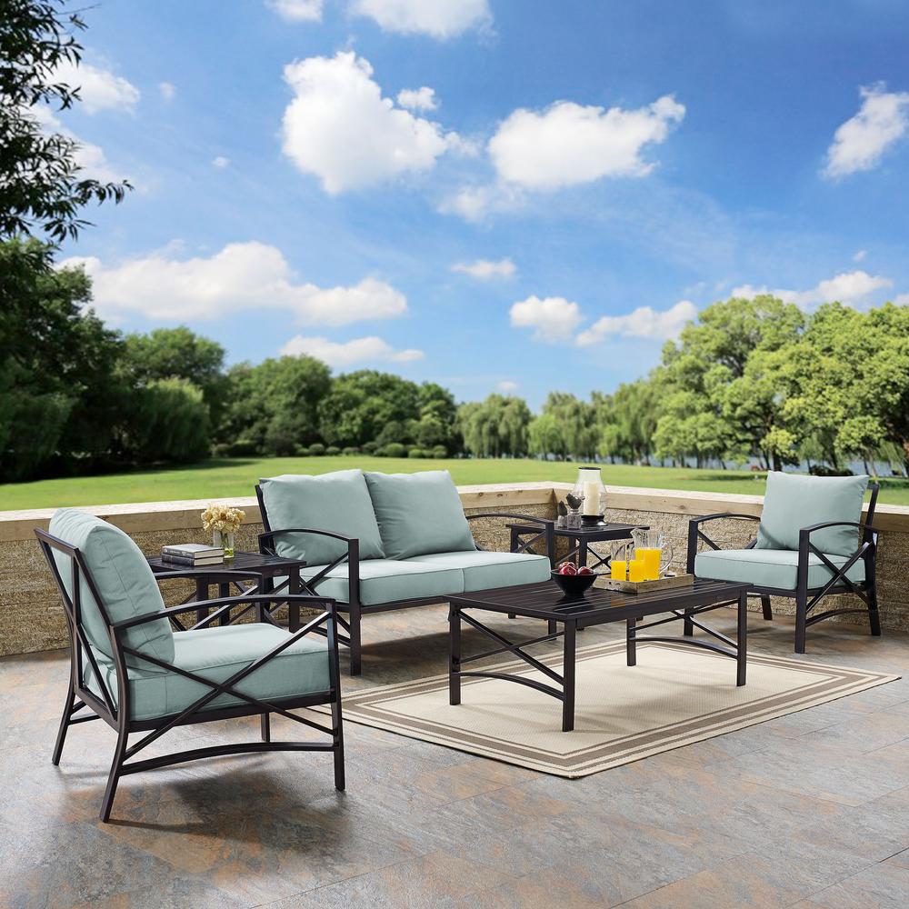 Kaplan 6Pc Outdoor Loveseat Patio Furniture Set. Picture 2