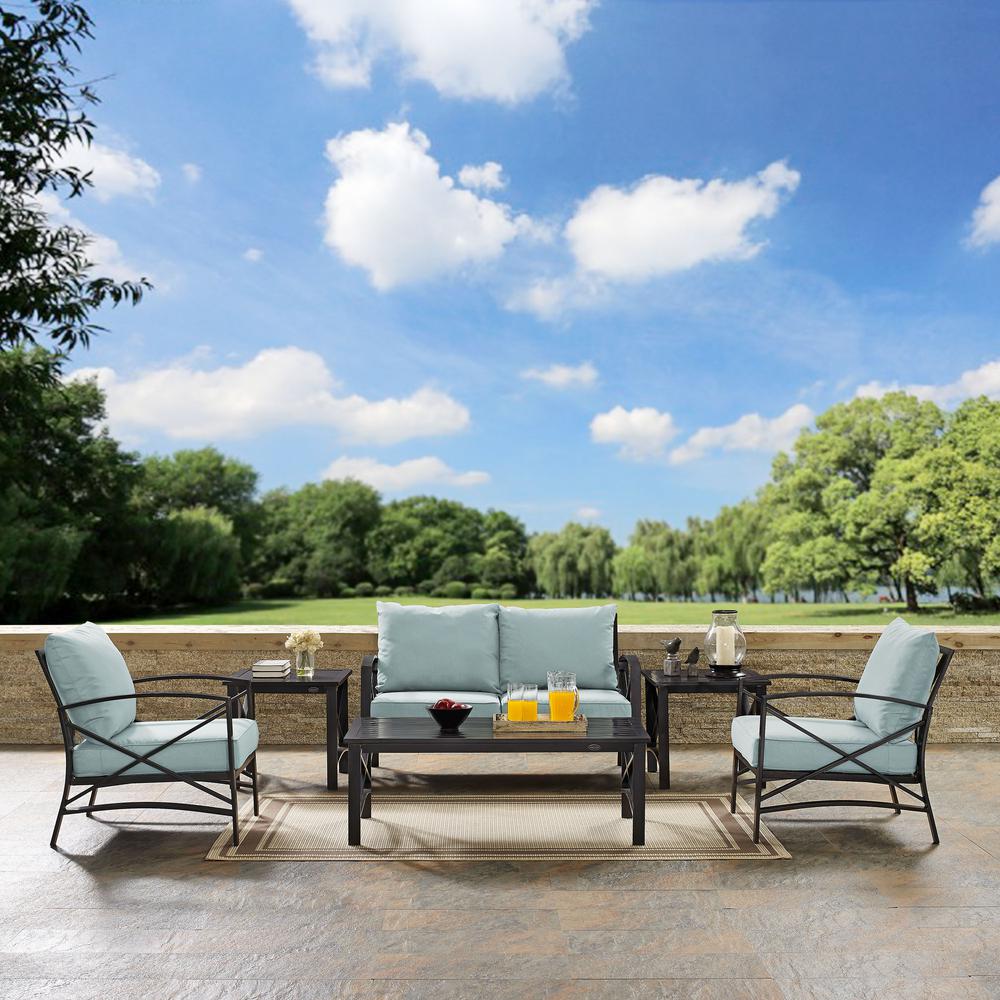 Kaplan 6Pc Outdoor Loveseat Patio Furniture Set. Picture 3