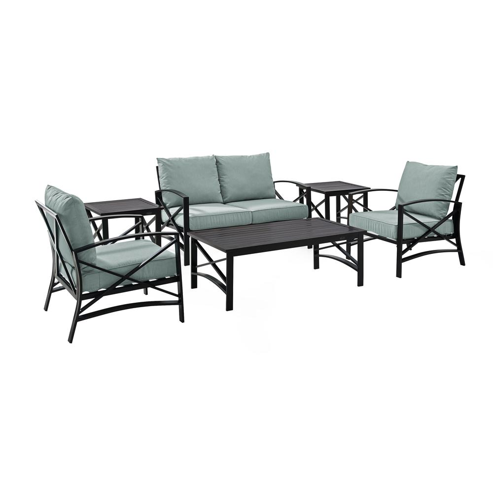 Kaplan 6Pc Outdoor Loveseat Patio Furniture Set. Picture 4