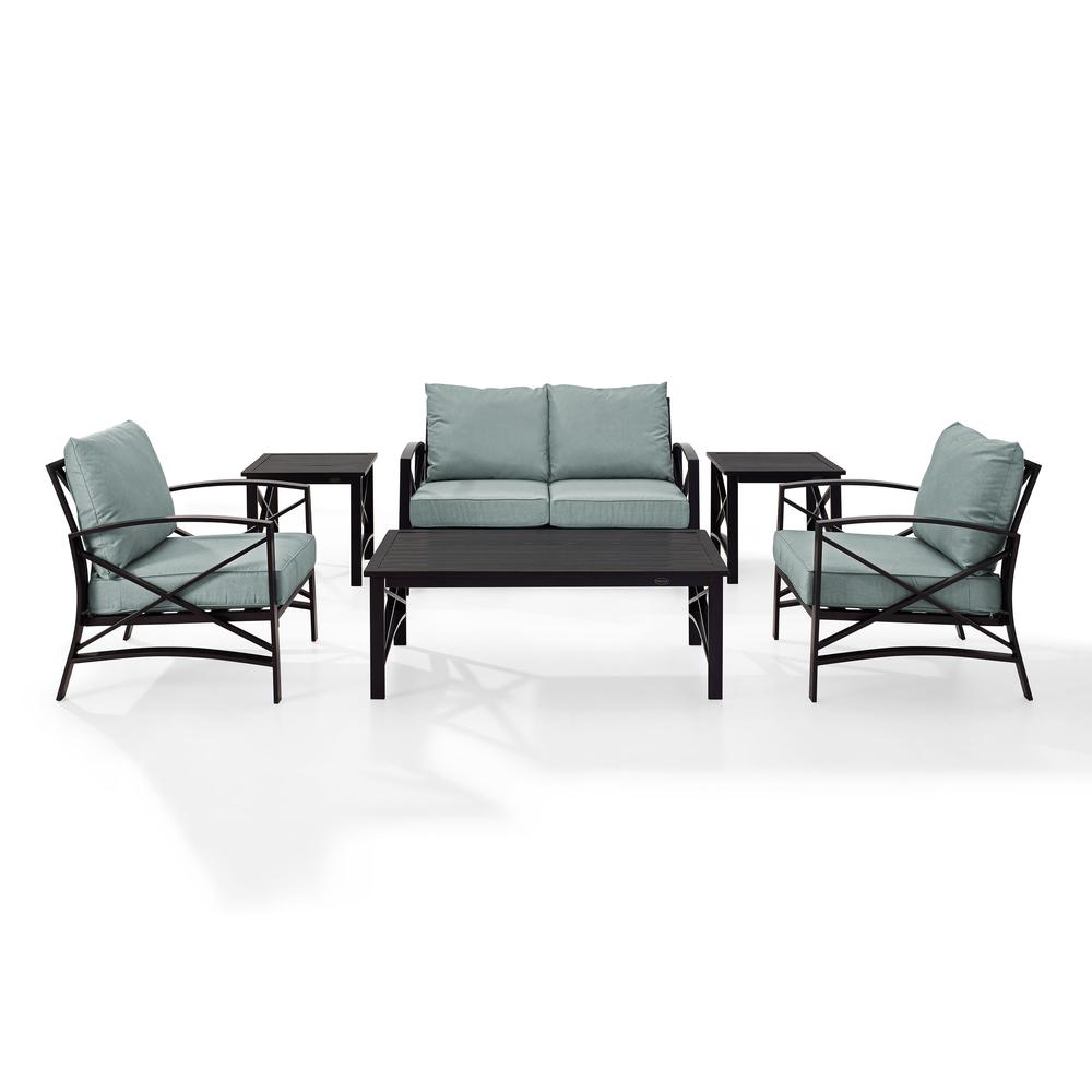 Kaplan 6Pc Outdoor Loveseat Patio Furniture Set. Picture 6