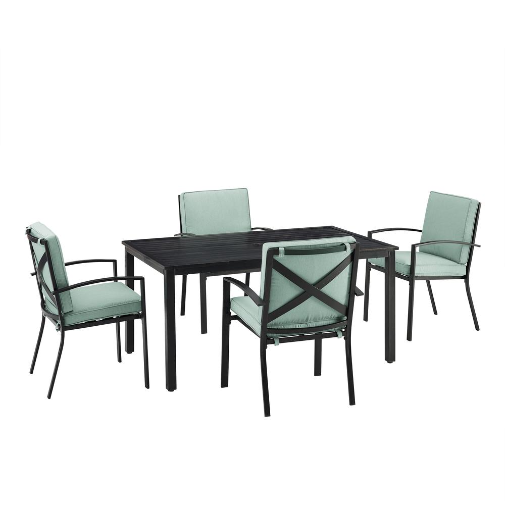 Kaplan 5Pc Outdoor Dining Set - Table & 4 Chairs. Picture 1