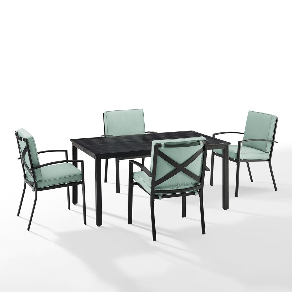 Kaplan 5Pc Outdoor Dining Set - Table & 4 Chairs. Picture 6