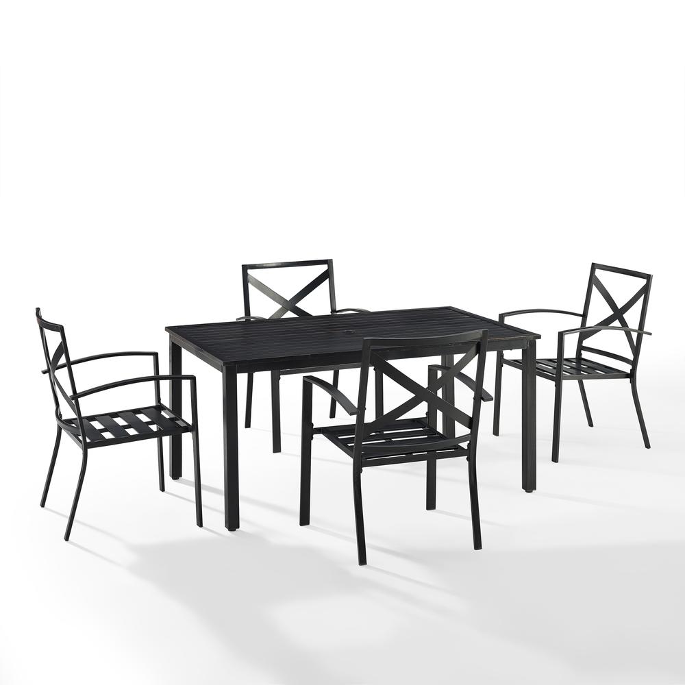 Kaplan 5Pc Outdoor Dining Set - Table & 4 Chairs. Picture 8