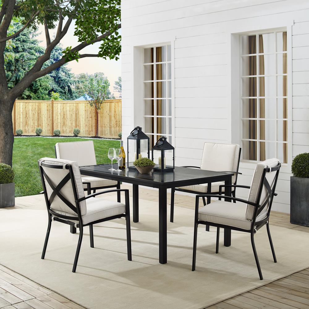 Kaplan 5Pc Outdoor Dining Set - Table & 4 Chairs. Picture 2