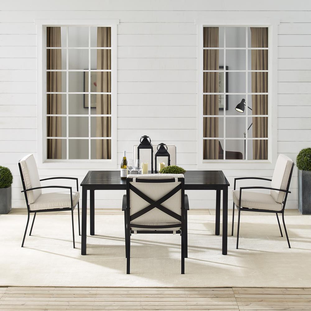Kaplan 5Pc Outdoor Dining Set - Table & 4 Chairs. Picture 3