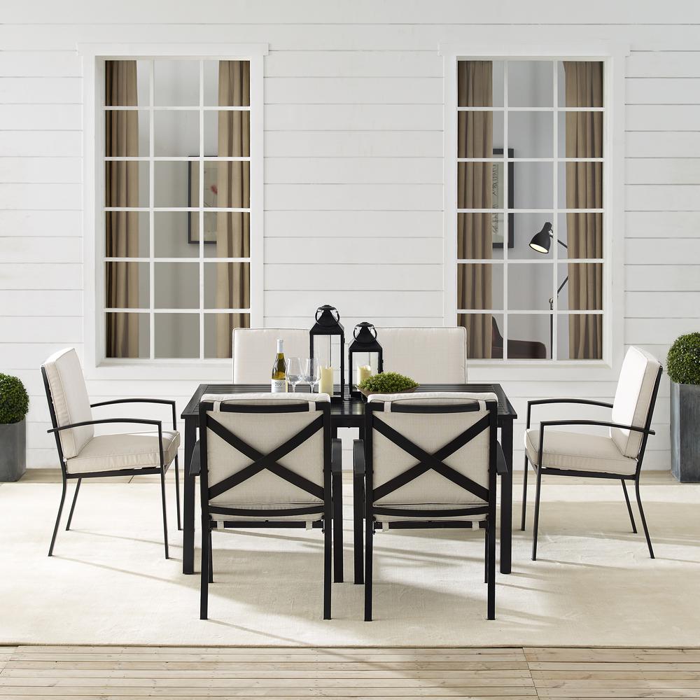 Kaplan 7Pc Outdoor Dining Set - Table & 6 Chairs. Picture 3