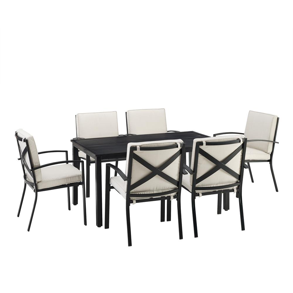 Kaplan 7Pc Outdoor Dining Set - Table & 6 Chairs. Picture 1