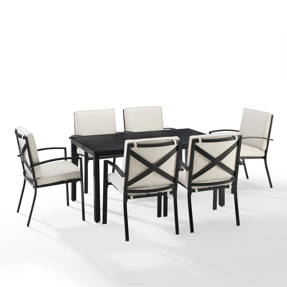 Kaplan 7Pc Outdoor Dining Set - Table & 6 Chairs. Picture 6