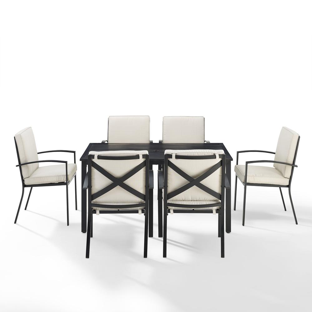 Kaplan 7Pc Outdoor Dining Set - Table & 6 Chairs. Picture 7