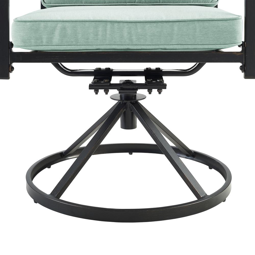 Kaplan 7Pc Outdoor Dining Set Mist/Oil Rubbed Bronze - Table, 4 Swivel Chairs, & 2 Regular Chairs. Picture 15