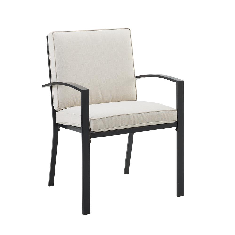 Kaplan 2Pc Outdoor Dining Chair Set Oatmeal/Oil Rubbed Bronze - 2 Chairs. Picture 1
