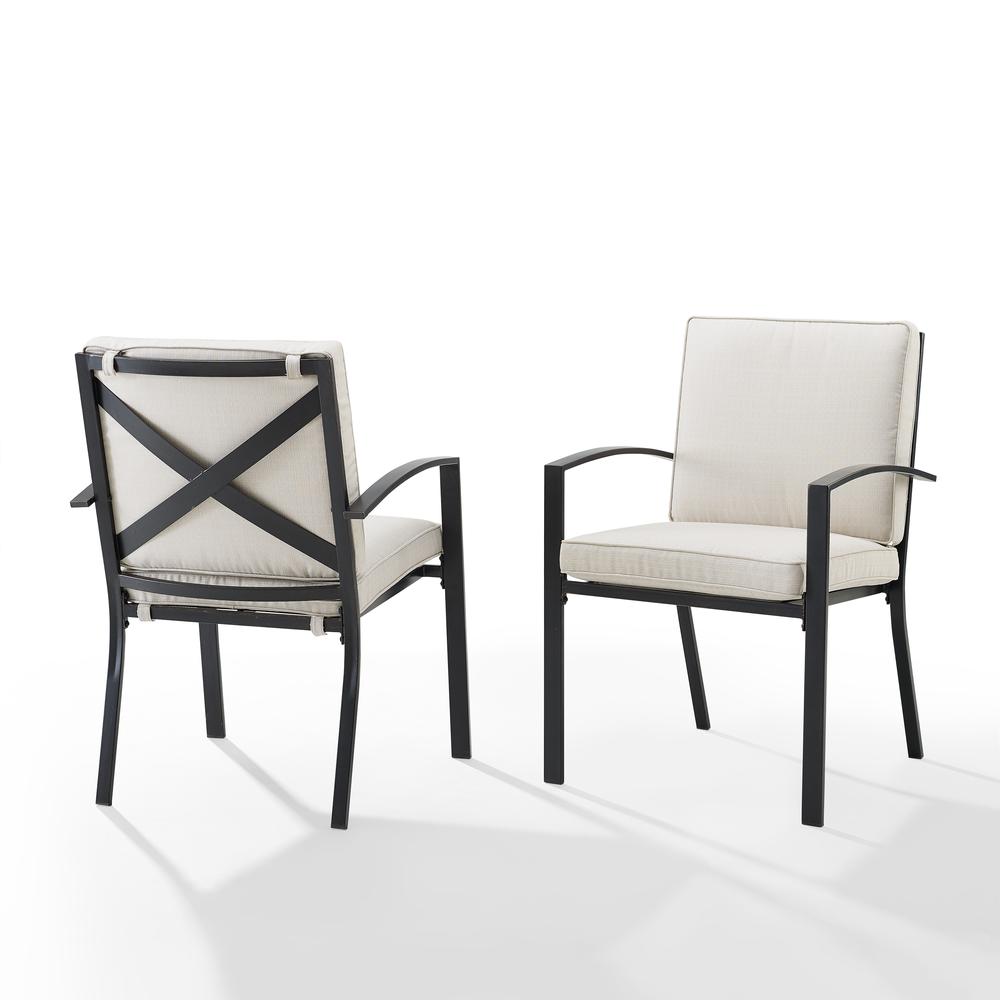Kaplan 2Pc Outdoor Dining Chair Set Oatmeal/Oil Rubbed Bronze - 2 Chairs. Picture 9