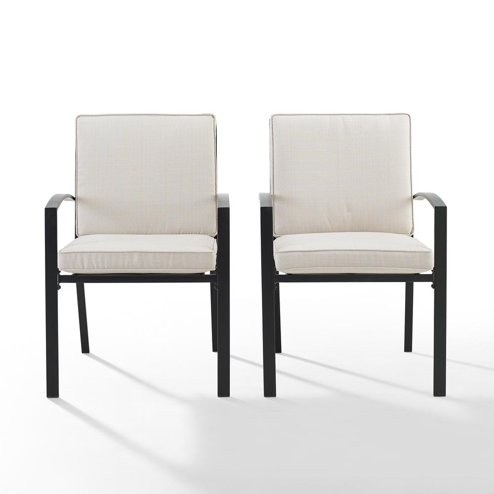 Kaplan 2Pc Outdoor Dining Chair Set Oatmeal/Oil Rubbed Bronze - 2 Chairs. Picture 10