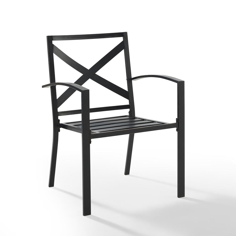 Kaplan 2Pc Outdoor Dining Chair Set Oatmeal/Oil Rubbed Bronze - 2 Chairs. Picture 12