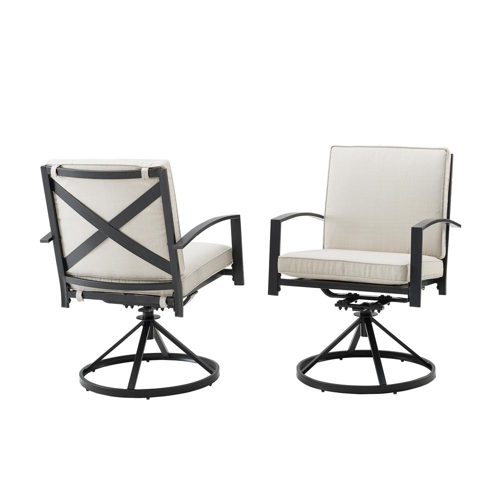 Kaplan 2Pc Swivel Outdoor Dining Chair Set - 2 Swivel Chairs. Picture 4