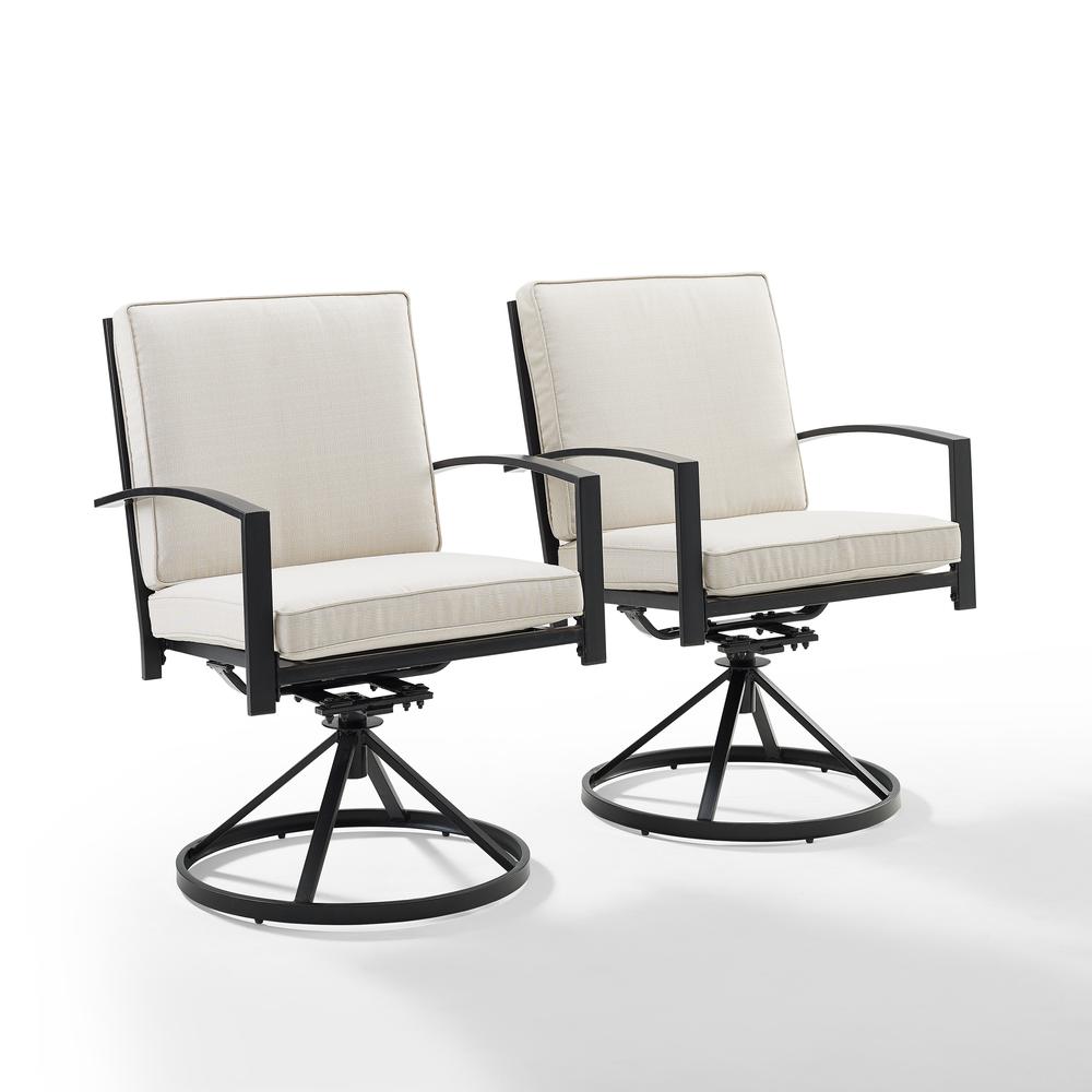 Kaplan 2Pc Swivel Outdoor Dining Chair Set - 2 Swivel Chairs. Picture 8