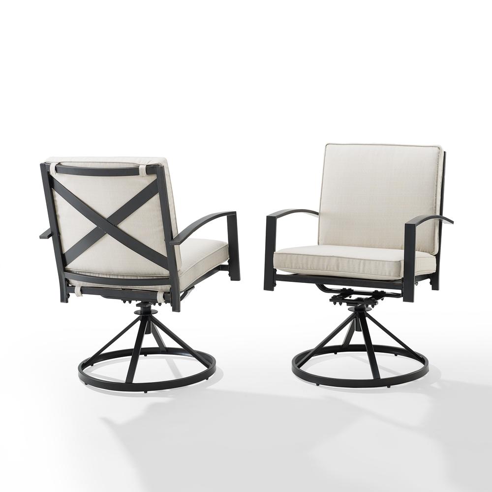 Kaplan 2Pc Swivel Outdoor Dining Chair Set - 2 Swivel Chairs. Picture 9