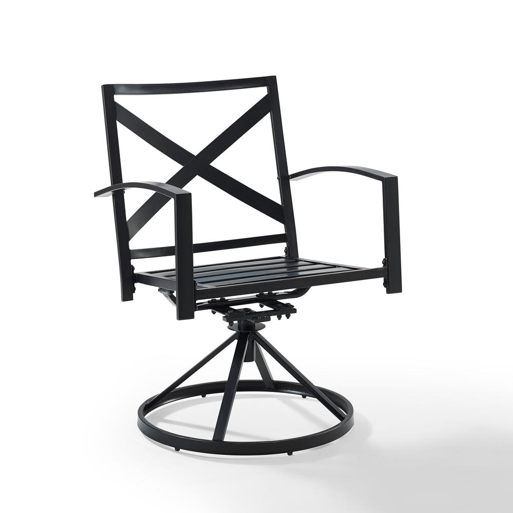 Kaplan 2Pc Swivel Outdoor Dining Chair Set - 2 Swivel Chairs. Picture 12