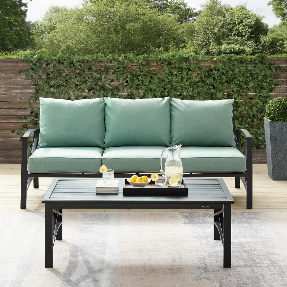 Kaplan 2Pc Outdoor Sofa Patio Furniture Set - Sofa & Coffee Table. Picture 4