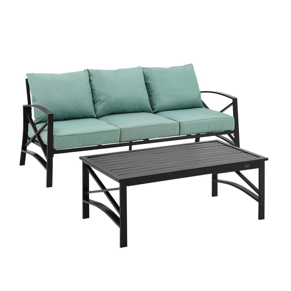 Kaplan 2Pc Outdoor Sofa Patio Furniture Set - Sofa & Coffee Table. Picture 7
