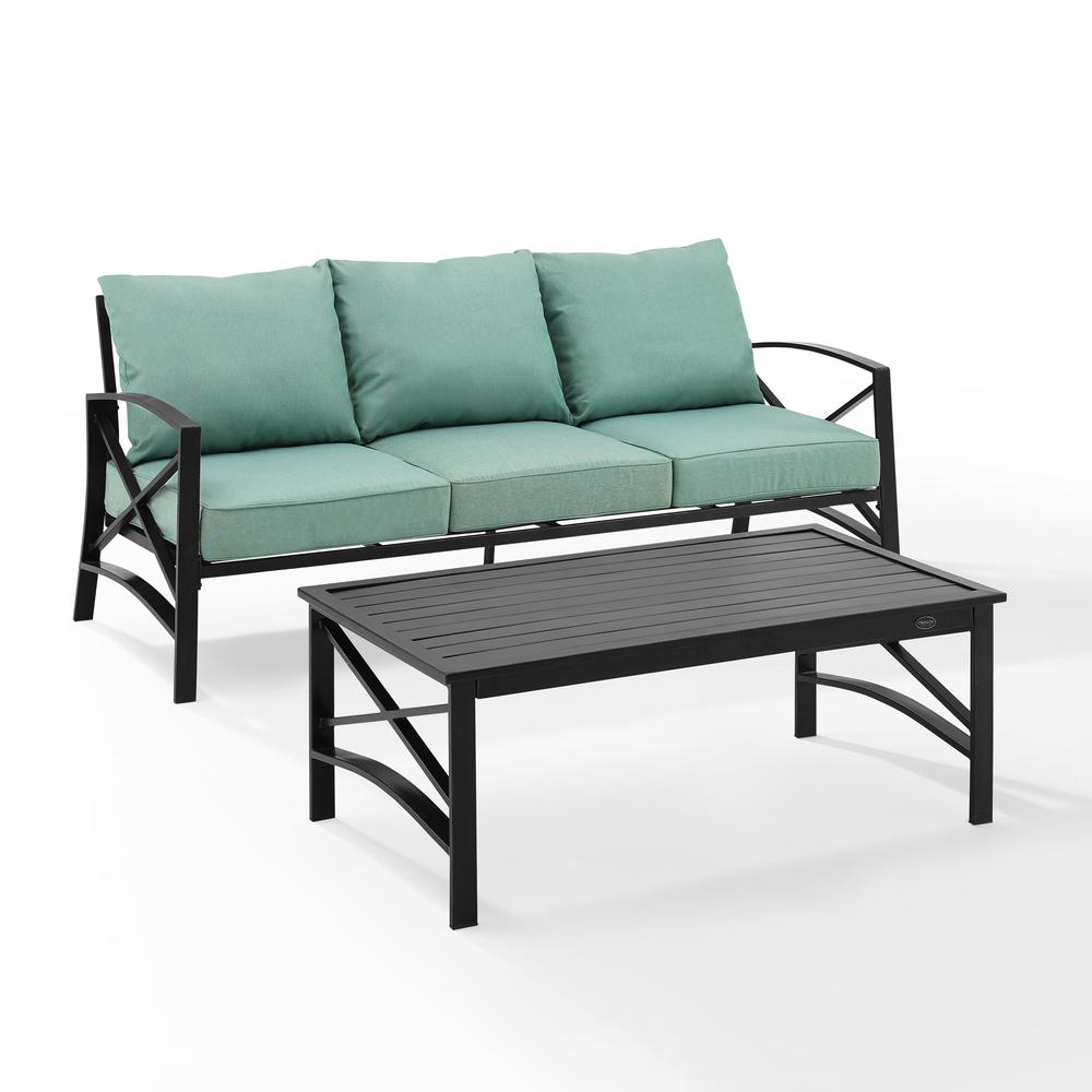 Kaplan 2Pc Outdoor Sofa Patio Furniture Set - Sofa & Coffee Table. Picture 3