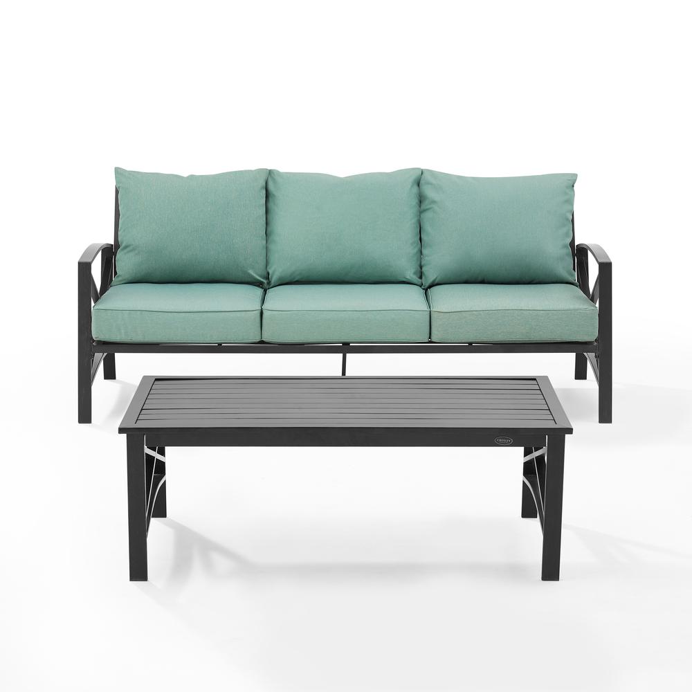 Kaplan 2Pc Outdoor Sofa Patio Furniture Set - Sofa & Coffee Table. Picture 11