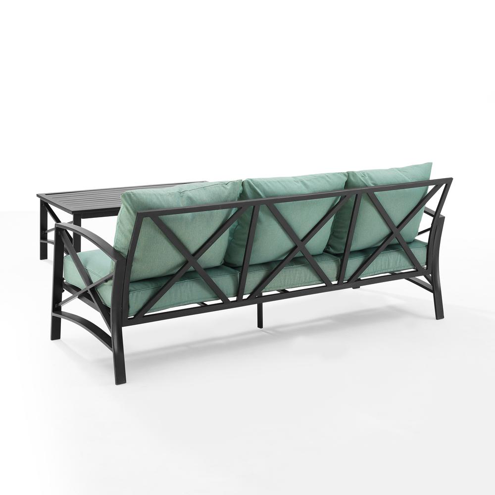 Kaplan 2Pc Outdoor Sofa Patio Furniture Set - Sofa & Coffee Table. Picture 13