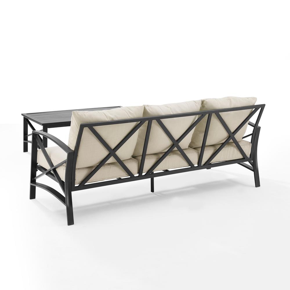 Kaplan 2Pc Outdoor Sofa Patio Furniture Set - Sofa & Coffee Table. Picture 10