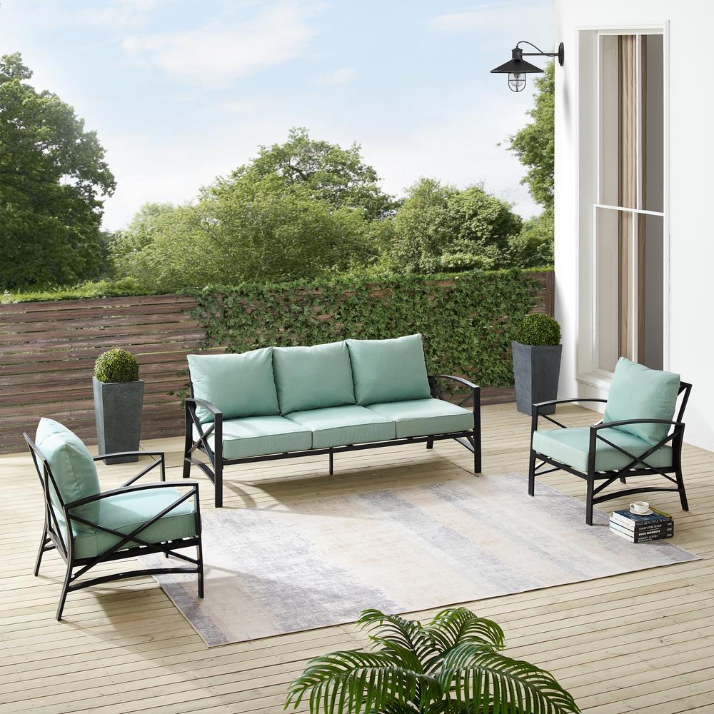 Kaplan 3Pc Outdoor Sofa Patio Furniture Set. Picture 11