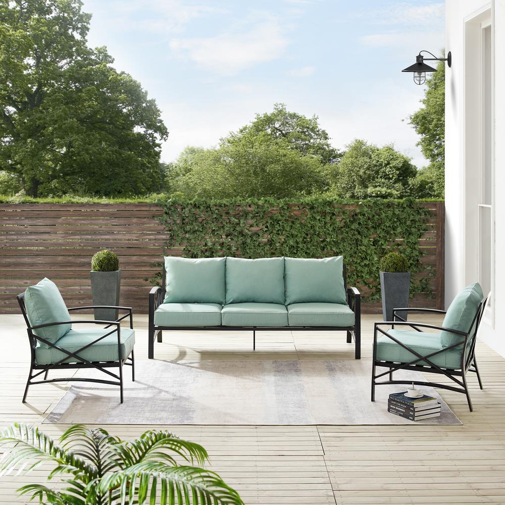 Kaplan 3Pc Outdoor Sofa Patio Furniture Set. Picture 8