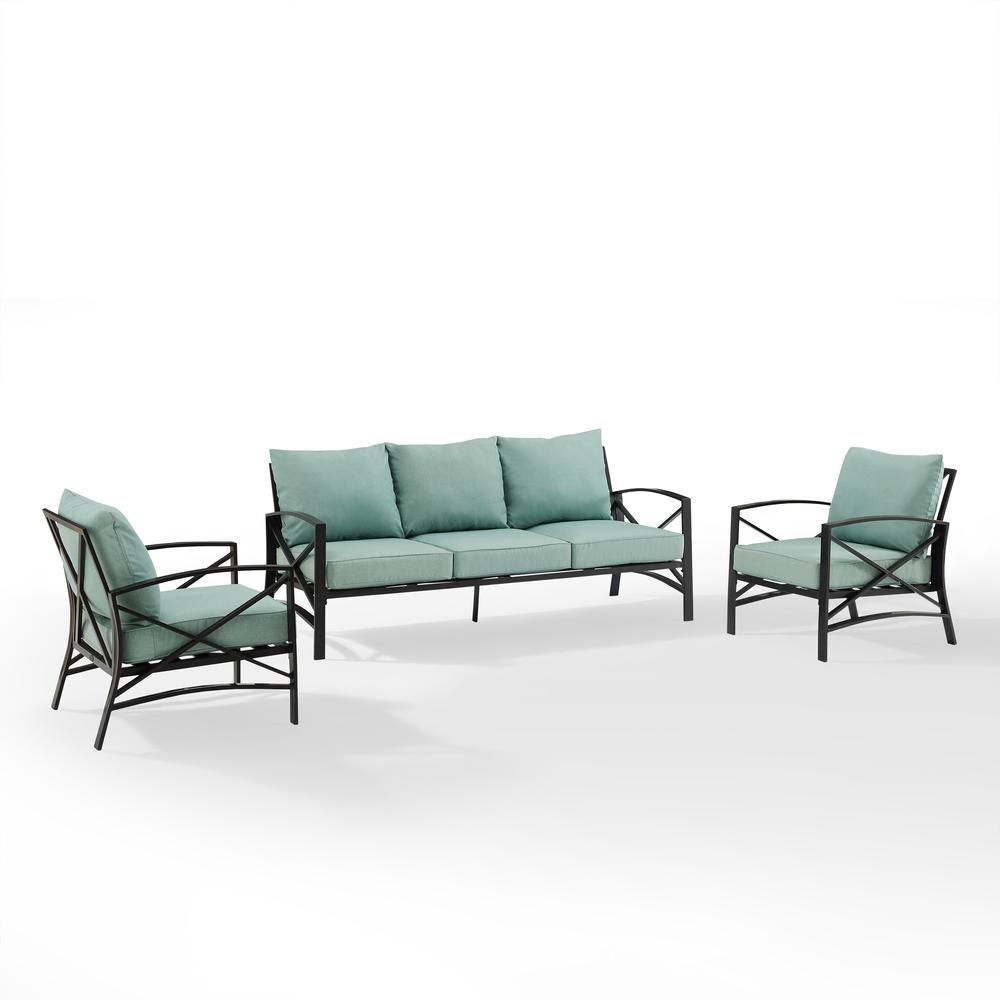 Kaplan 3Pc Outdoor Sofa Patio Furniture Set. Picture 7