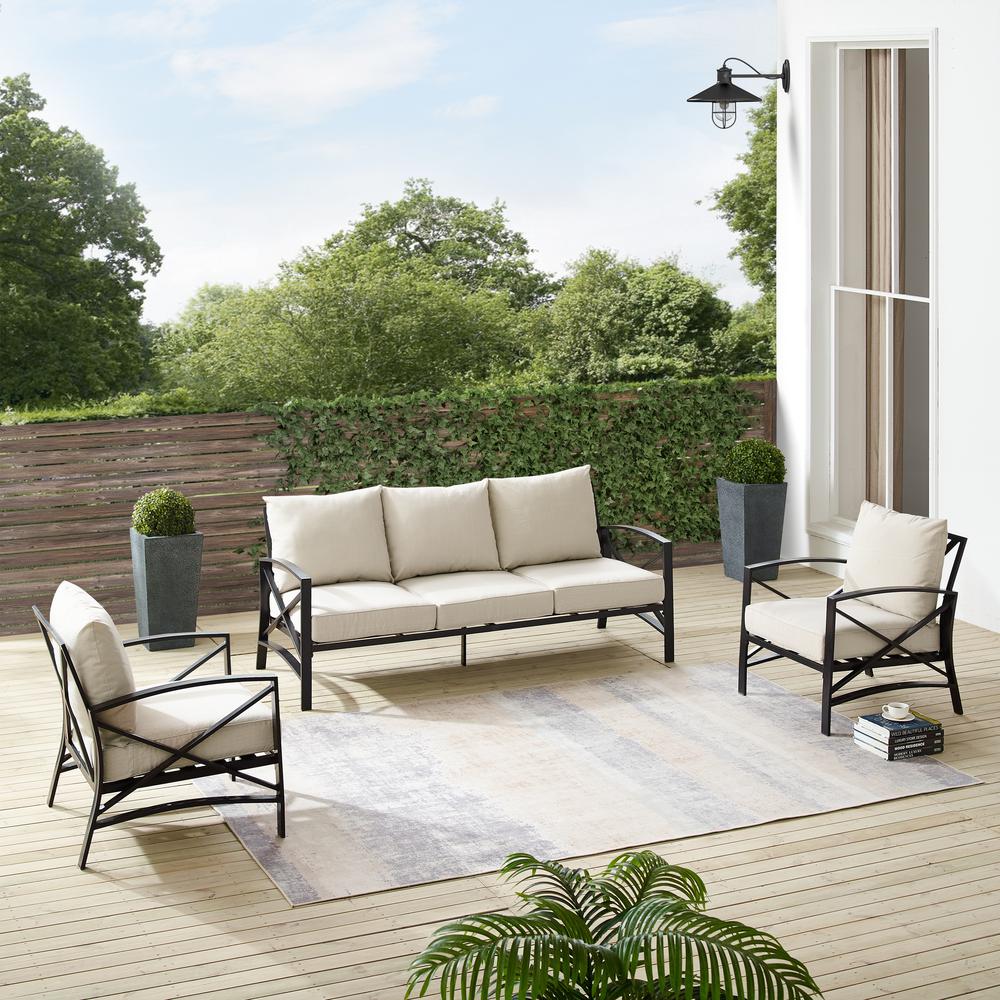 Kaplan 3Pc Outdoor Sofa Patio Furniture Set. Picture 11
