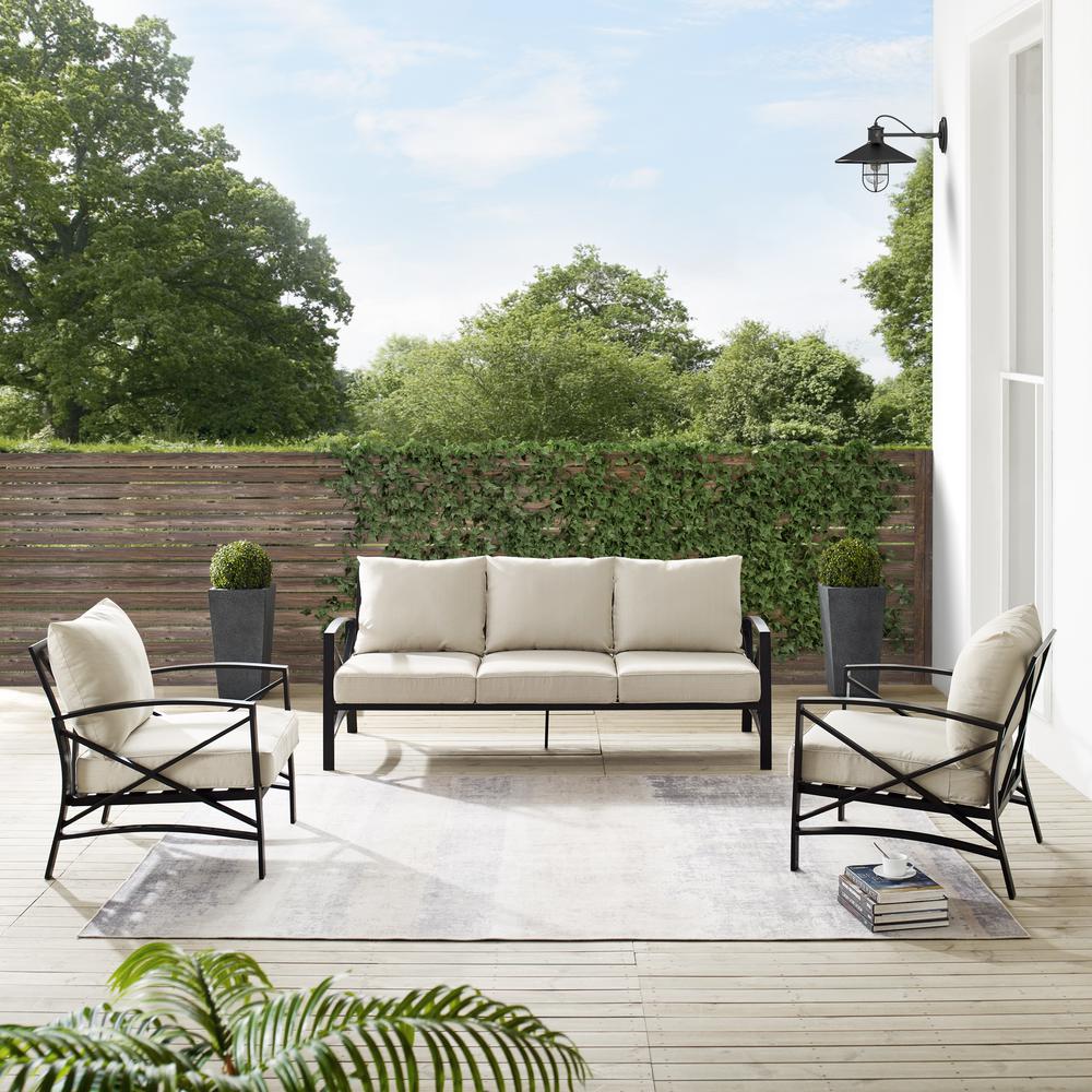 Kaplan 3Pc Outdoor Sofa Patio Furniture Set. Picture 12