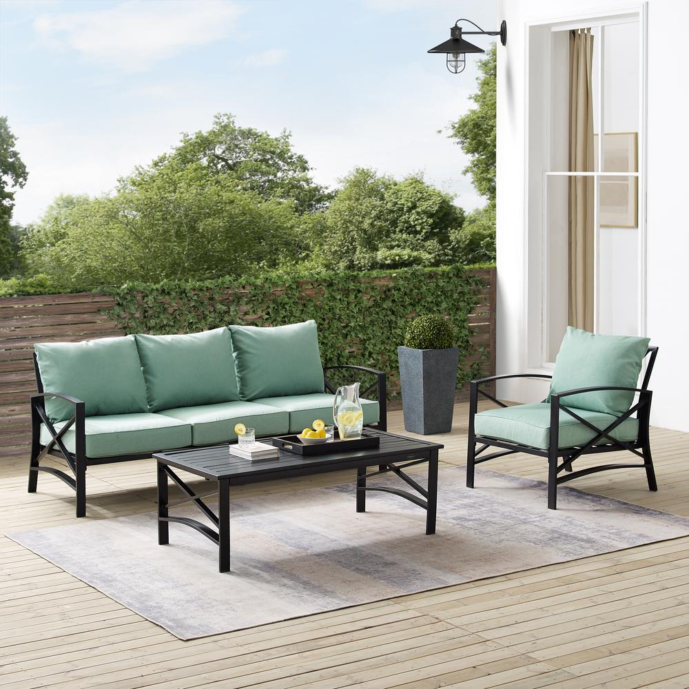 Kaplan 3Pc Outdoor Sofa Patio Furniture Set. Picture 3