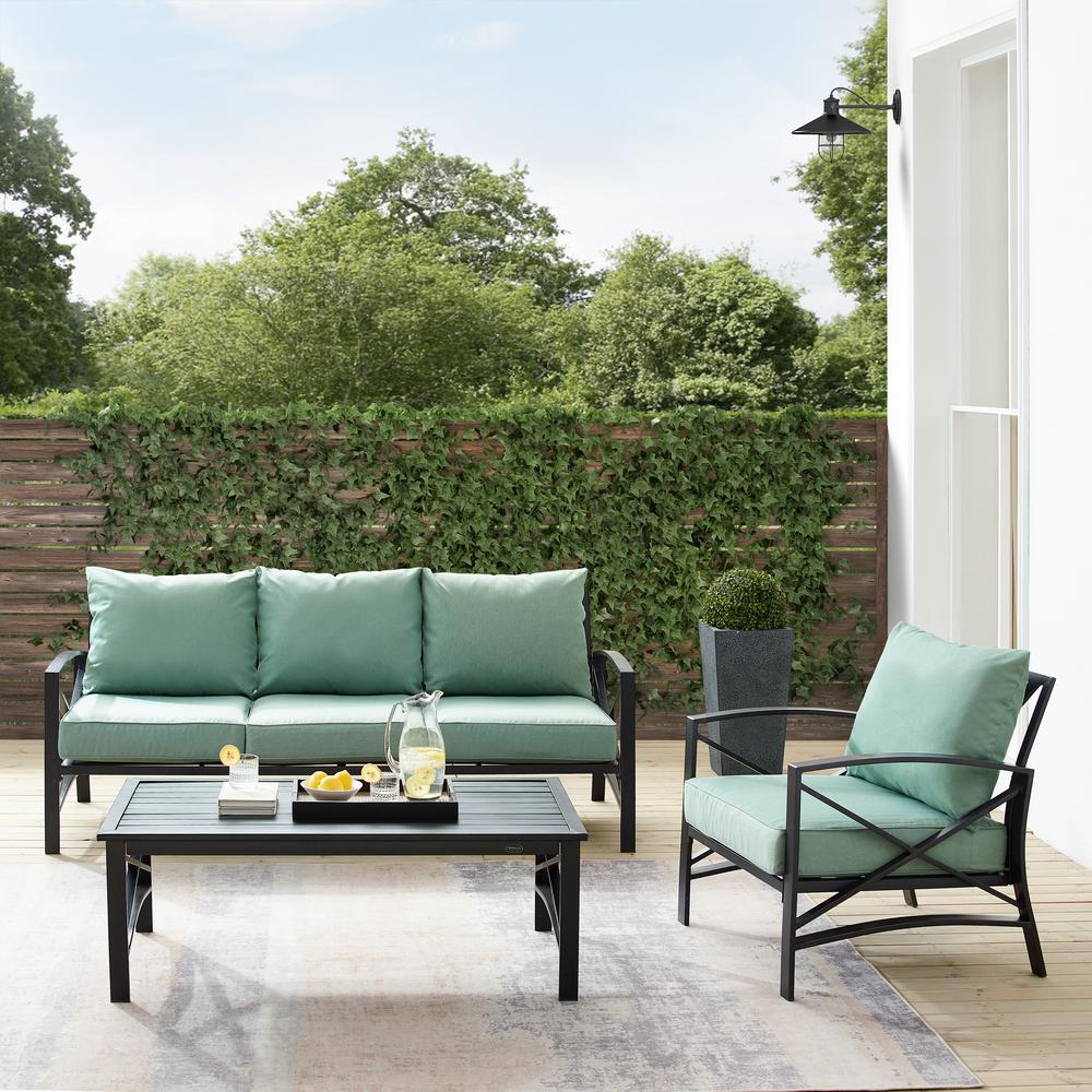Kaplan 3Pc Outdoor Sofa Patio Furniture Set. Picture 6