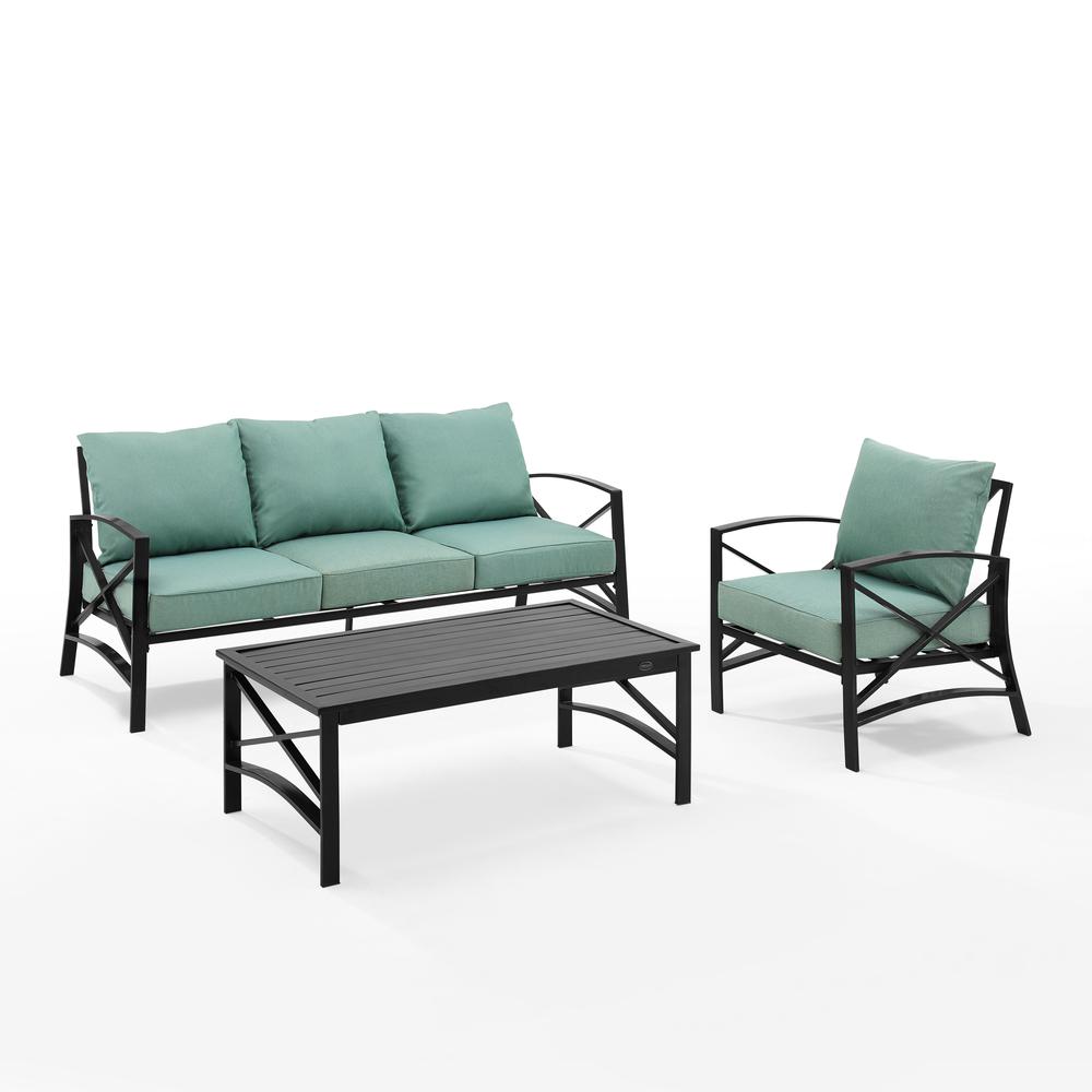 Kaplan 3Pc Outdoor Sofa Patio Furniture Set. Picture 2