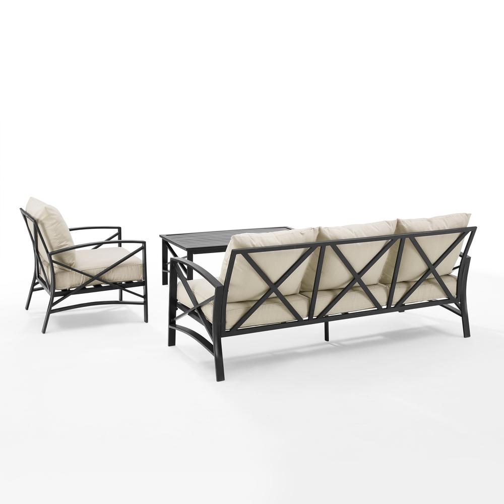 Kaplan 3Pc Outdoor Sofa Patio Furniture Set - Sofa, Arm Chair, & Coffee Table. Picture 10
