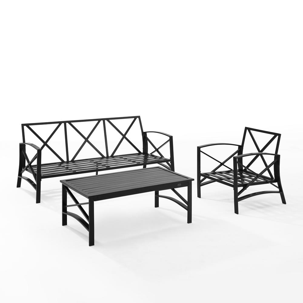 Kaplan 3Pc Outdoor Sofa Patio Furniture Set - Sofa, Arm Chair, & Coffee Table. Picture 12
