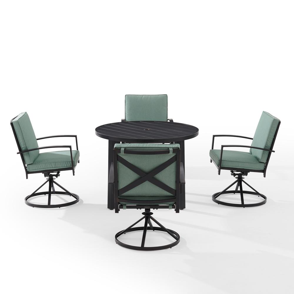 Kaplan 5Pc Round Outdoor Dining Set. Picture 6