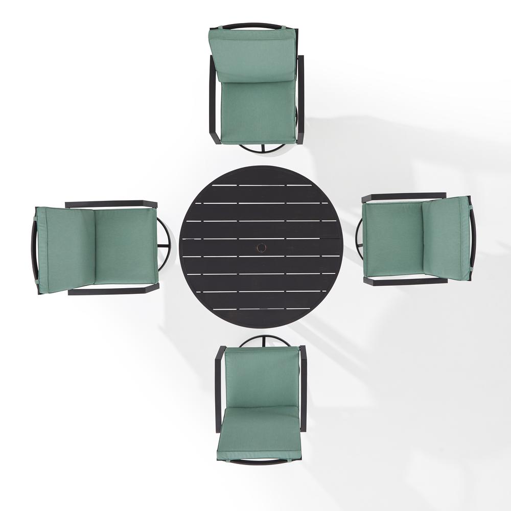 Kaplan 5Pc Round Outdoor Dining Set. Picture 7