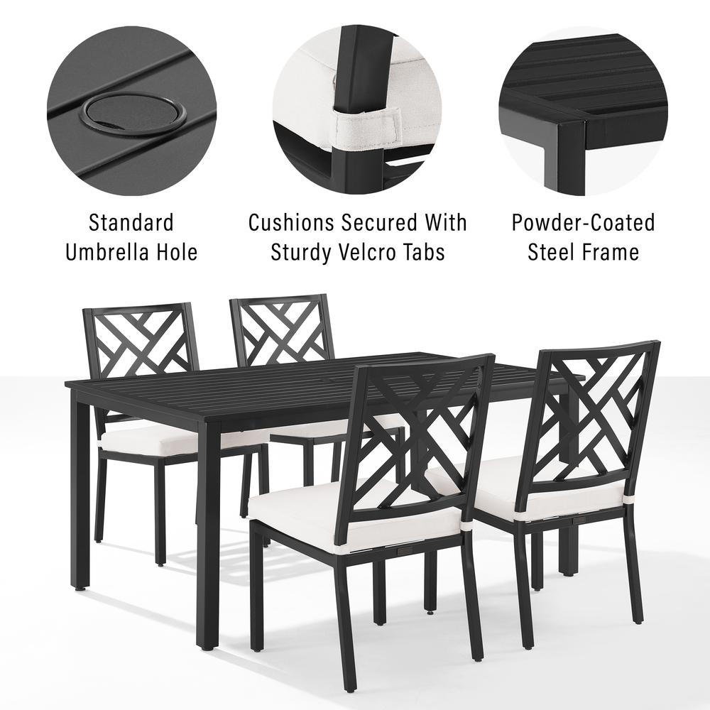 Locke 5Pc Outdoor Dining Set - Table & 4 Chairs. Picture 6
